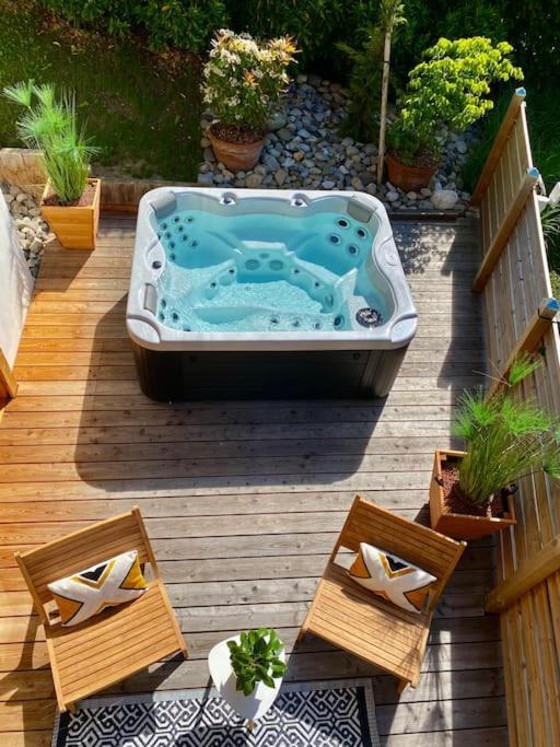 Androsace Appartement Dans Chalet Bois Avec Jacuzzi Privatif Terrasse Et Vue Montagne Les Villards-sur-Thônes Extérieur photo