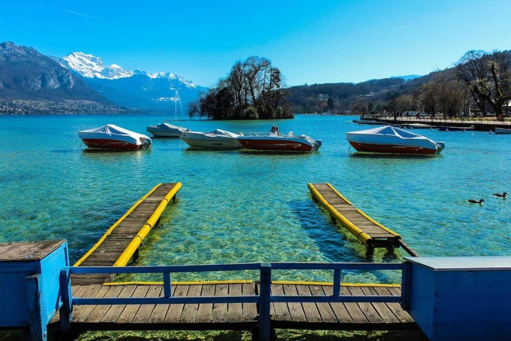 Androsace Appartement Dans Chalet Bois Avec Jacuzzi Privatif Terrasse Et Vue Montagne Les Villards-sur-Thônes Extérieur photo